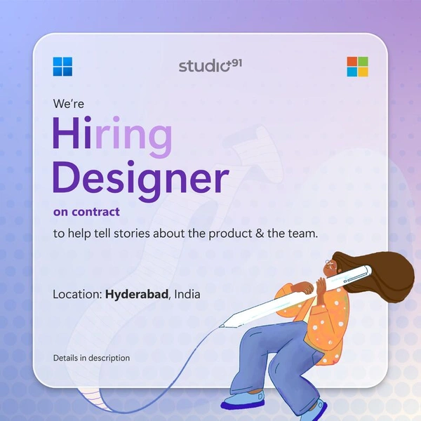 Job Opportunity at Microsoft - Hyderabad. - Flow Card Image