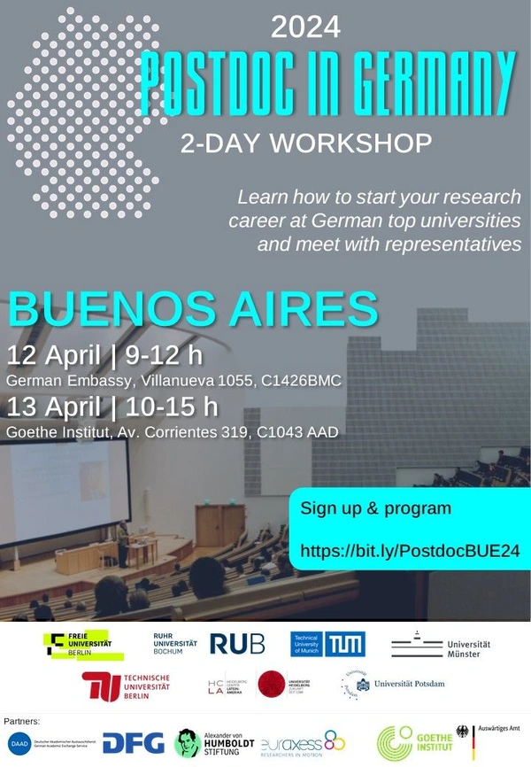 Explore Postdoc Opportunities in Germany: Buenos Aires Workshop 2024, Argentina - Flow Card Image