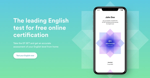 EF SET: Free Online English Test for Mitacs Canada - Flow Card Image