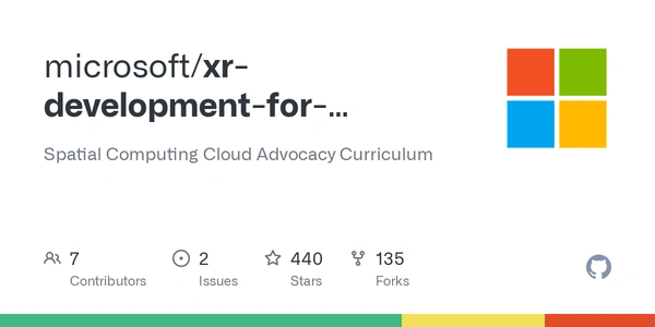XR Development for Beginners by Microsoft: An 8-Week Curriculum - Flow Card Image