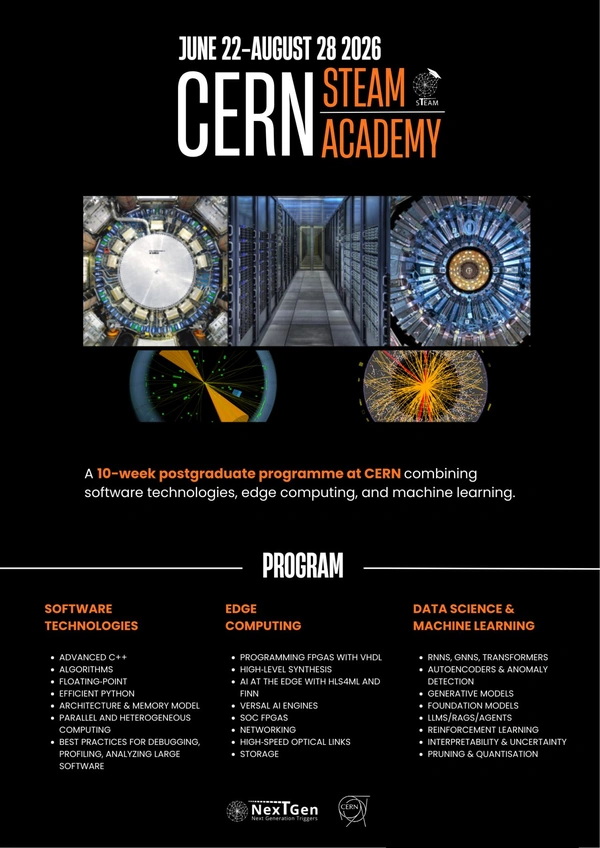 CERN STEAM Academy 2026 – 10-Week Programme for Postgraduates - Flow Card Image