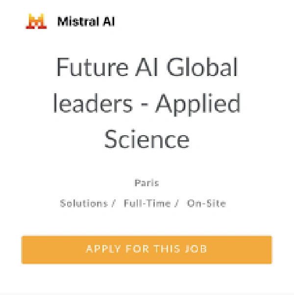 Mistral AI Future AI Global Leaders Program – Spring 2026 - Flow Card Image