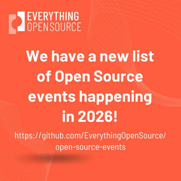 Open Source Events to Attend in 2026 – Curated List on GitHub - Flow Card Image