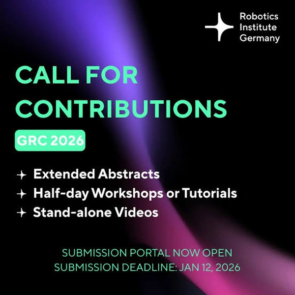 German Robotics Conference (GRC) 2026 – Call for Contributions - Flow Card Image