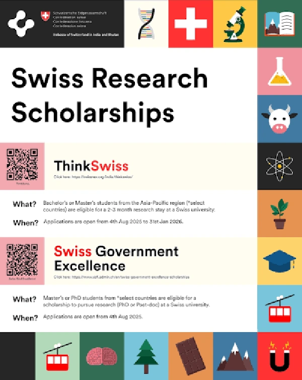 ThinkSwiss Research Scholarships: Asia-Pacific in Switzerland - Flow Card Image