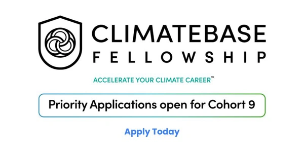 Climatebase Fellowship - Cohort 9 (Climate Career Accelerator) - Flow Card Image