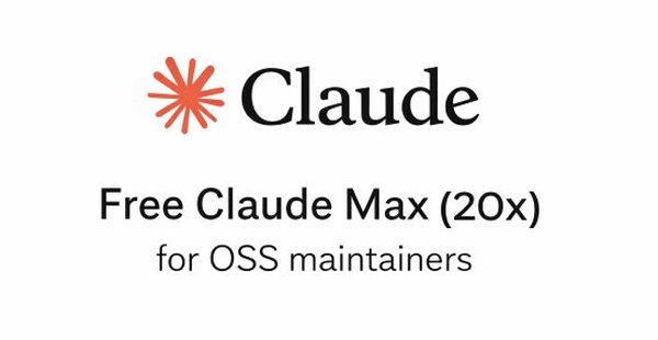 Claude for Open Source Program - Flow Card Image