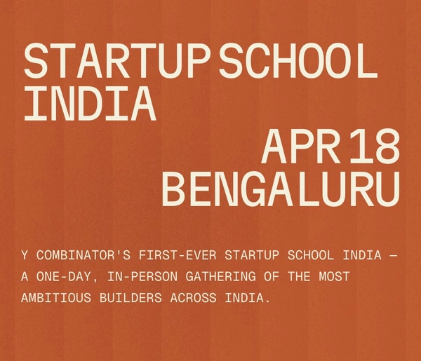 YC Startup School India 2026 - Flow Card Image