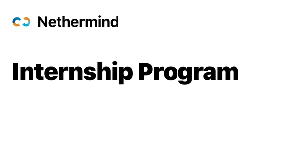 Launch your career with a Nethermind Internship - Flow Card Image