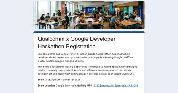 Qualcomm x Google Developer Hackathon (Sunnyvale) - Flow Card Image