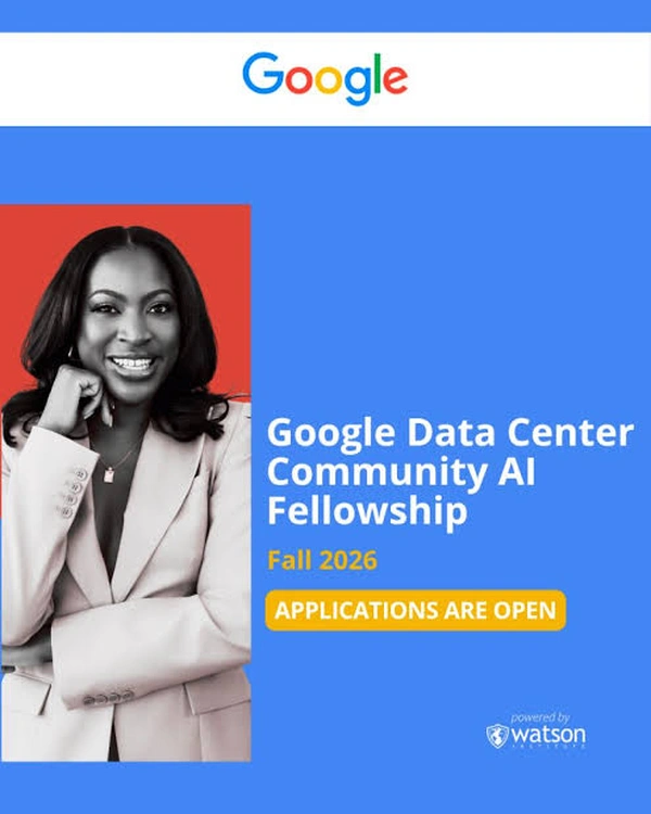 Google Data Center Community AI Fellowship 2026 (Watson Institute) - Flow Card Image
