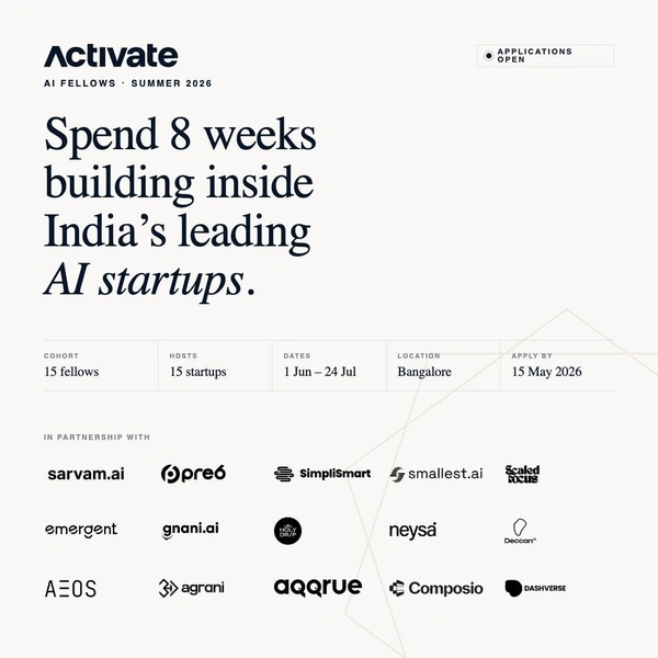 Activate AI Fellows — Summer 2026 - Flow Card Image