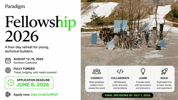 Paradigm Fellowship 2026 - All Expenses Covered - Flow Card Image